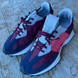 New Balance 327 Burgundy Hot Coral Size 10 NWT